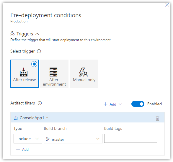 Tfs Azure Devops Building And Releasing Git Branches A Simple